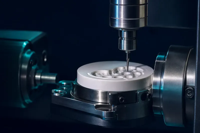 CAM frezavimo procesas laboratorijoje